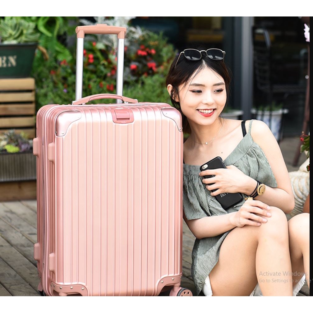 Vali kéo đi Du lịch, dã ngoại nhựa ABS+PC, 4 bánh cao su Bền Đẹp
