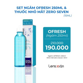 Nước ngâm lens OFRESH nhỏ mắt ZERO SEVEN, REWETTING DROP, OFRESH, LARGO chính hãng LENS XOẮN