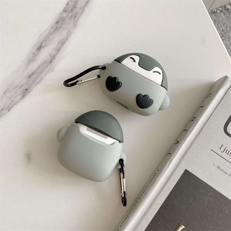Vỏ Bảo Vệ Hộp Sạc Tai Nghe AirPods Pro 1 2 3 Bằng Silicon Hình Chim Cánh
