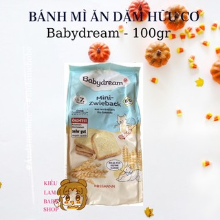 Bánh mì khô hữu cơ Babydream Đức cho bé 7M+