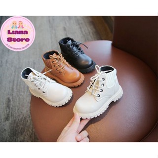 Bốt Cao Cổ , Giày Da Cao Cổ Cho Bé Trai Bé Gái Cổ Chun Co Gĩan