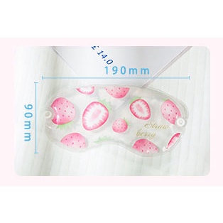 Bịt mắt nước, che mắt ngủ có gel làm mát cute trái cây trong suốt
