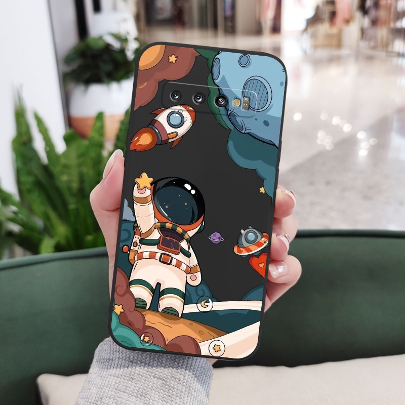 Ốp Điện Thoại Mềm Hình Phi Hành Gia Cho Samsung Galaxy S10 S10E Plus S9 Plus