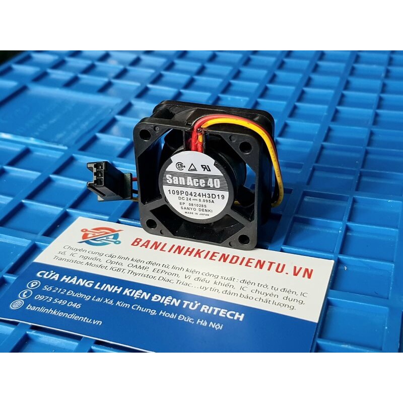 [ 1 Chiếc ] SanAce 109P0424H3D19 – 40x40x28mm DC24V 0.095A 3-Pin Connector Fan For Fanuc A90L-0001-0570