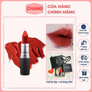 Son mac chili 602 đỏ gạch siêu hot, mac matte lipstick, son mac chính hãng date mới nhất