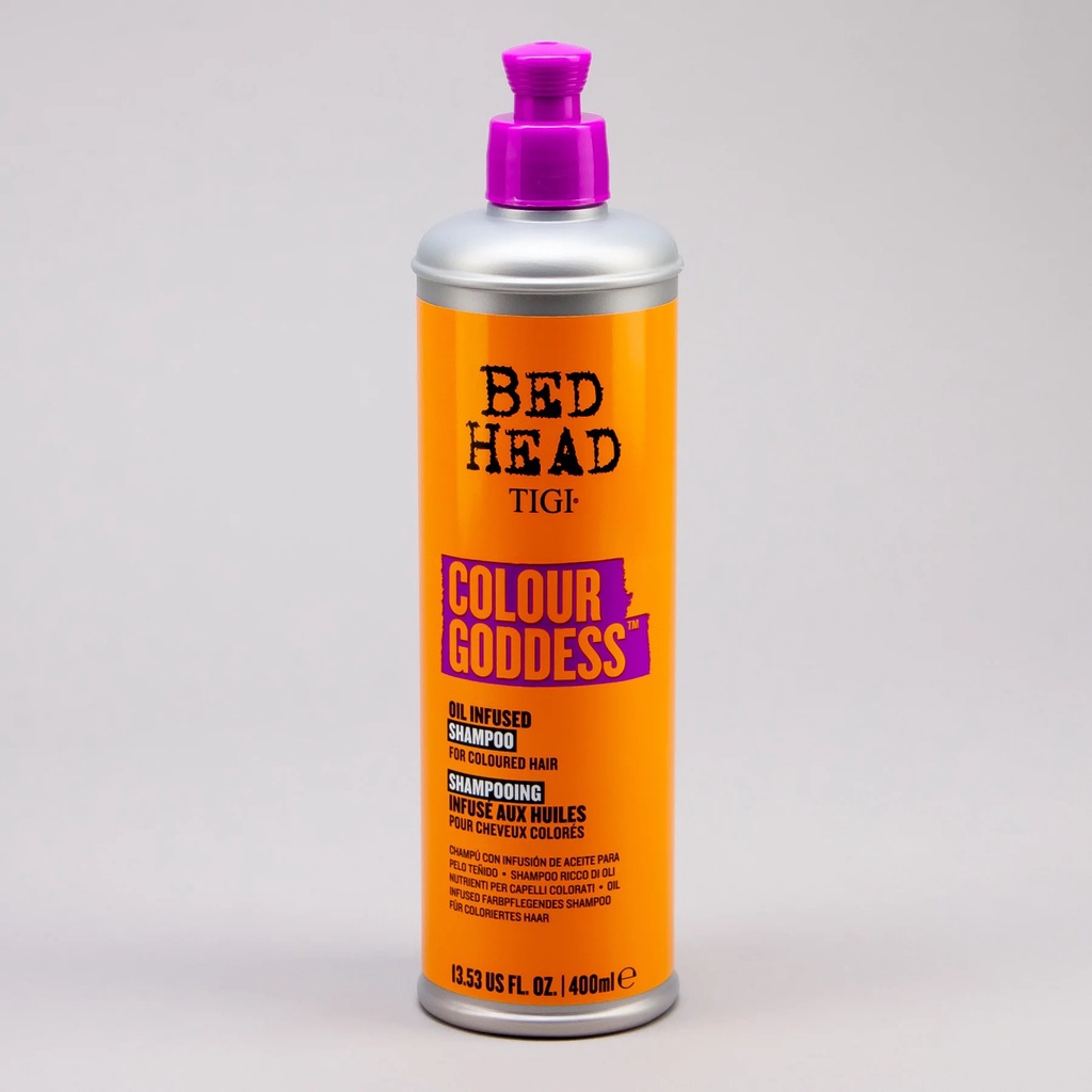 Dầu gội dành cho tóc nhuộm tông ấm chứa dầu dưỡng Tigi Bed Head Colour Goddess Oil Infused 400ml ( New 2022 )