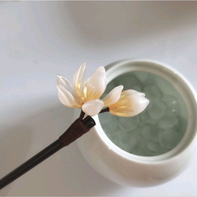 Set 10 cánh hoa sen 11x20mm - nguyên liệu làm trâm cài tóc thủ công handmade DIY