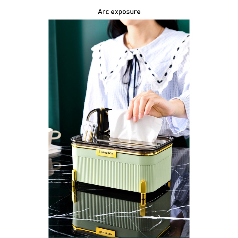 Hộp Đựng Khăn Giấy Hình Vuông Thiết Kế Tối Giản Sang Trọng Trang Trí Phòng Khách