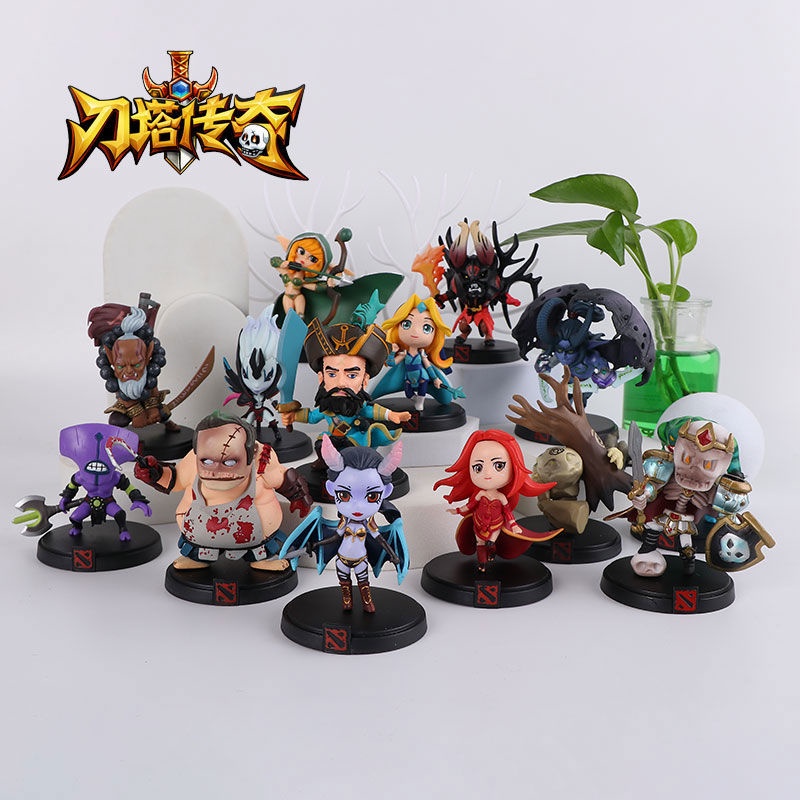 Mô Hình Nhân Vật Game DOTA 2 JUGG Nevermore Pudge Coco Bằng PVC W0FB