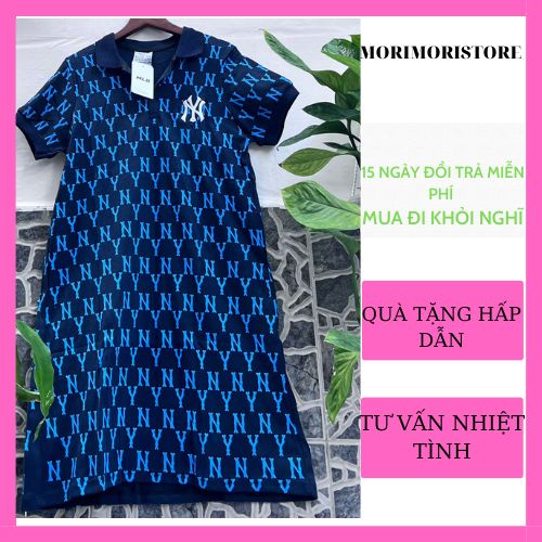 Đầm Suông Polo MLB Hàng VNXK, Chuẩn Form, Chất Vải 100% Cotton Dày Dặn Cao Cấp