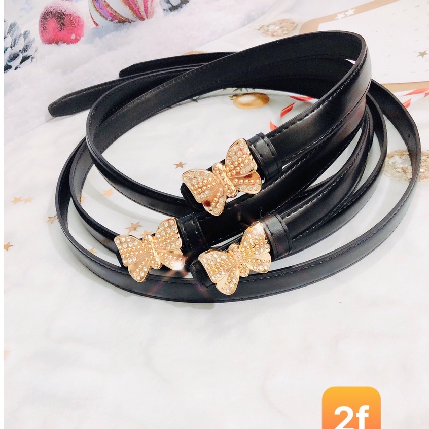 Thắt Lưng Nữ Bản Nhỏ Dây Nịt Nữ Mặt Đá Cao Cấp Phong Cách Thời Trang Trẻ Trung Nữ Tính