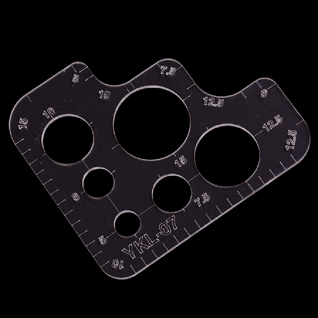 1 Thước Đo Góc Tròn Bằng acrylic Đầy Đủ Cho Đồ Da Thủ Công diy