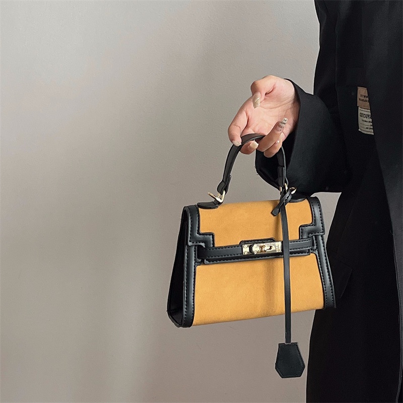 Túi Đeo Chéo Màu Nhám Phong Cách retro Cao Cấp Cho Nữ