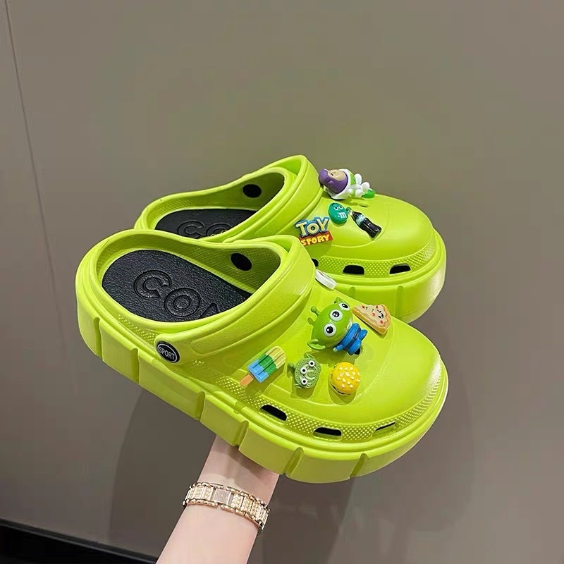 Dép Cross Đế Cao chất liệu EVA siêu nhẹ đế cao 6cm tặng Sticker 2D - dép bánh mì nữ hot trend 2022 Alice.Sneaker