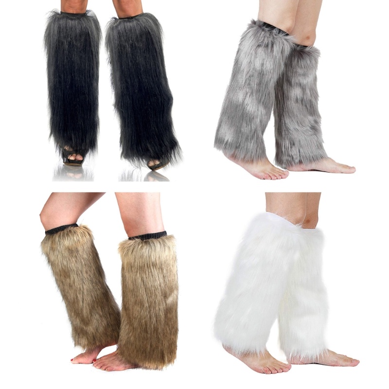 WIT Nữ Lông Chân Ấm Lông Fuzzy Chân Ấm Áp Nữ Lông Thú Giả Fuzzy Ấm Hơn