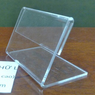 Combo 10 cái KỆ MICA, BẢNG MICA ĐỂ GIÁ SẢN PHẨM 9 X 5.5CM