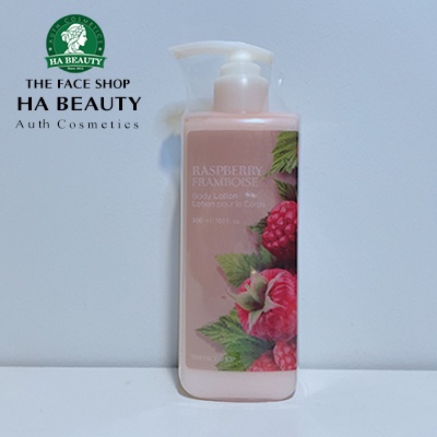Sữa dưỡng thể dưỡng ẩm tốt chống lão hóa thơm lâu The Face Shop Raspberry Body Lotion 300ml