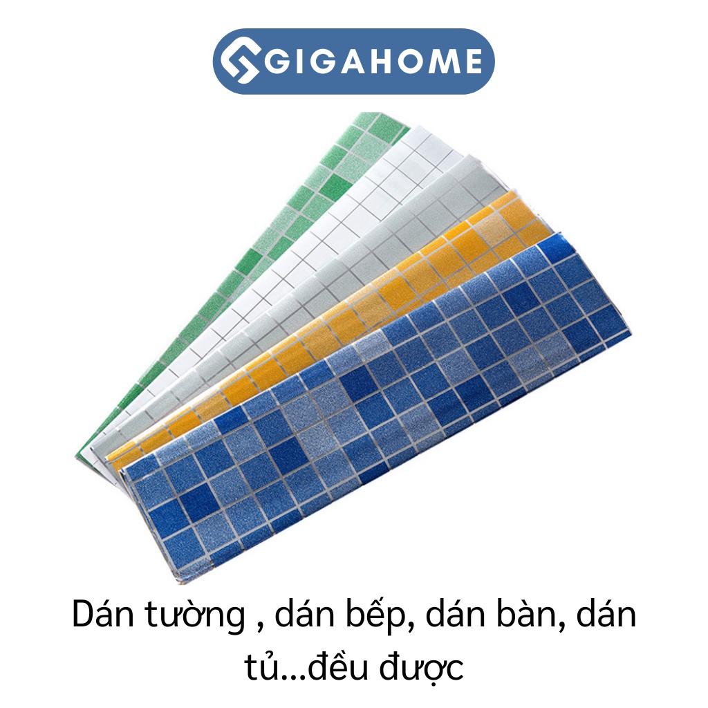 Giấy Dán Nhà Bếp Caro GIGAHOME Cách Nhiệt, Chống Dầu, Không Thấm Nước, Decor Phòng 70x45cm 9260