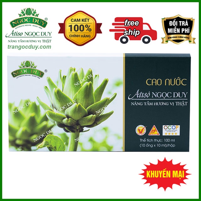 Cao Nước Atiso Ngọc Duy Khuyến mãi Mua 10 tặng thêm 1