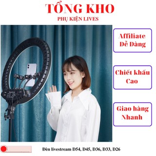Đèn Livetream , Makeup , Chụp ảnh , Quay video , Trang Trí ̀54cm,45cm,26cm,33cm,26cm không kèm chân [BH12T]