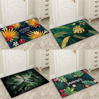 (40x60cm) THẢM CHÙI CHÂN LÔNG MỊN CÂY CẢNH CHIẾC LÁ 3D