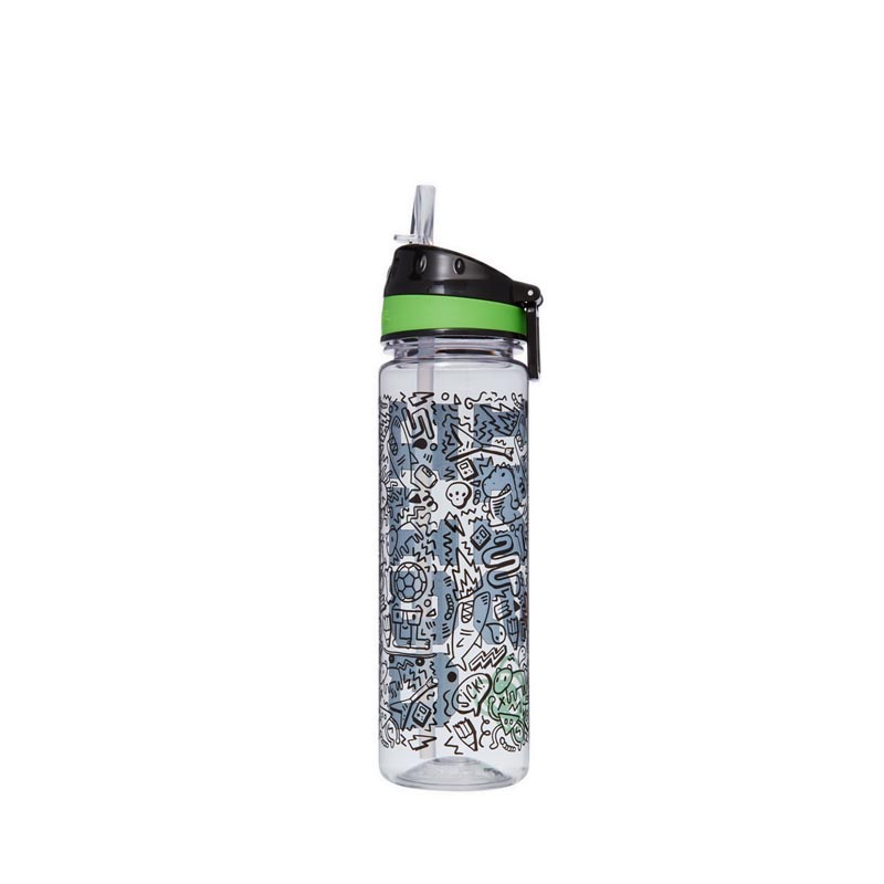Bình Đựng Nước Smiggle Smiggler 2 Drink Bottles Black - IGL449470BLK