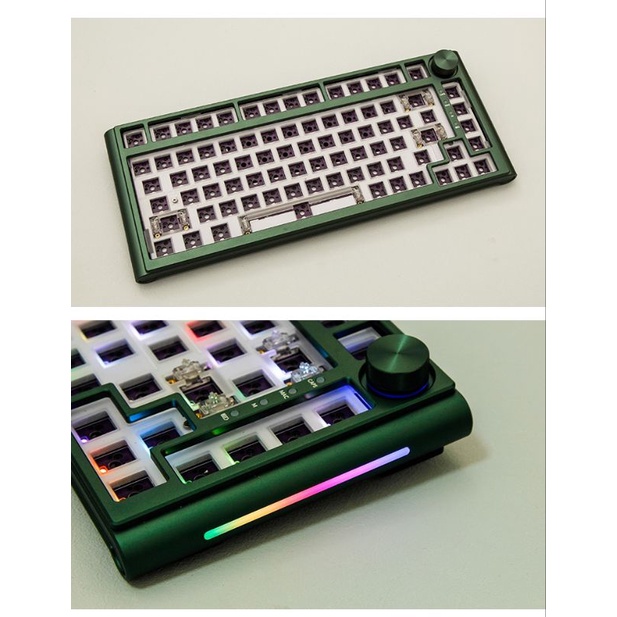 Kit bàn phím cơ CK820 Aliminum, 3 mode, mạch xuôi, gasket mount | MKSHOP