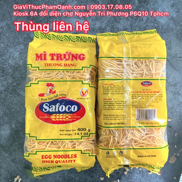 Mì trứng thượng hạng (mì gà) Safoco (400gr)