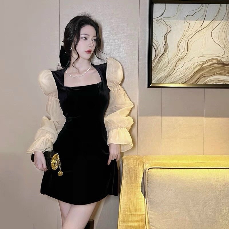 Váy nhung tơ bèo _ Hàng loại đẹp