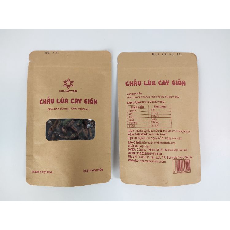Chấu Lúa Cay Giòn - Đồ Nhậu, Ăn Vặt Từ Côn Trùng