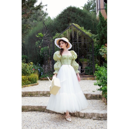 BEL ANGE - Áo tay dài và chân váy công chúa siêu bồng Princesse Set