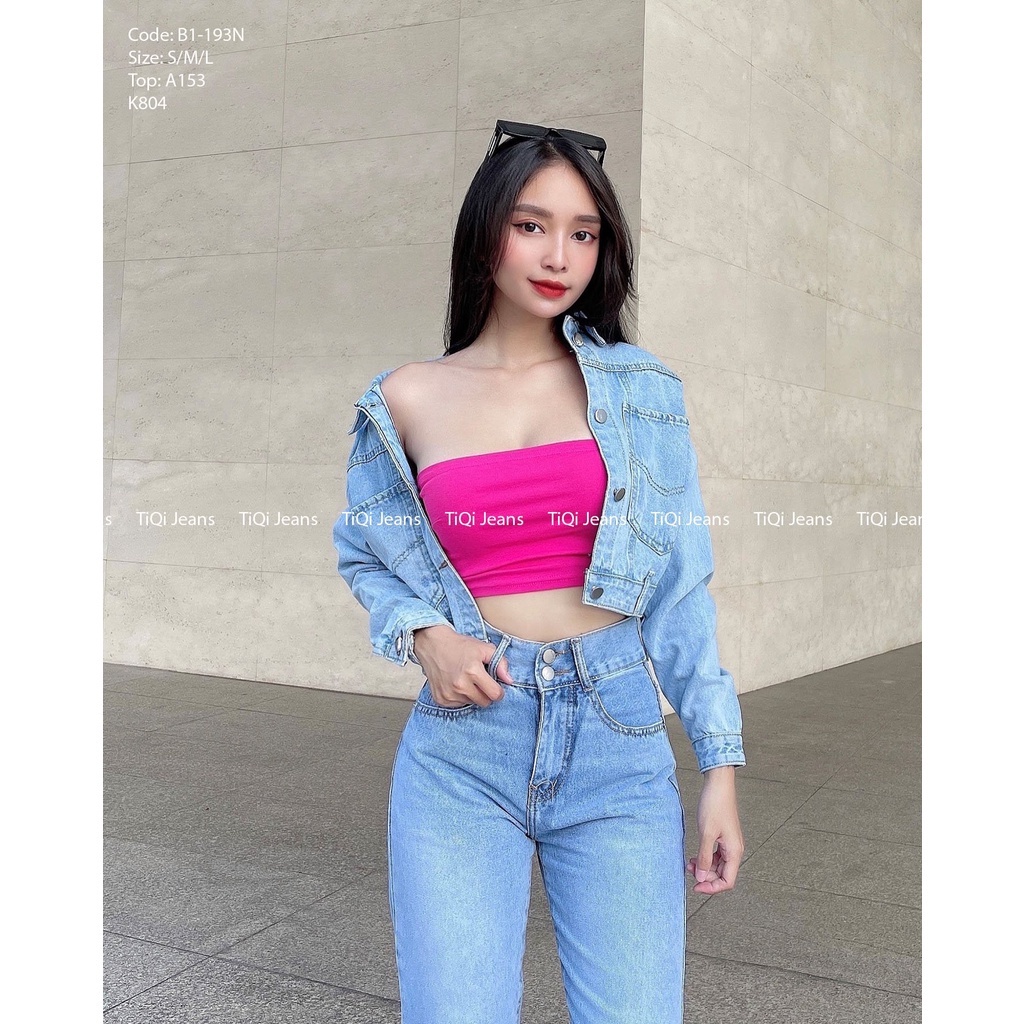 Áo khoác nữ vải jean denim nhiều màu TiQi Jeans K-803