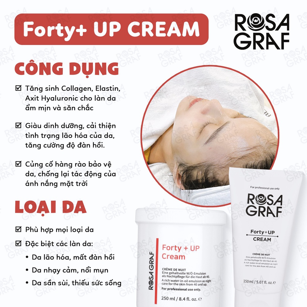 Be'Balance Kem dưỡng ROSAGRAF Forty Plus Up Cream 150ml Bebalance