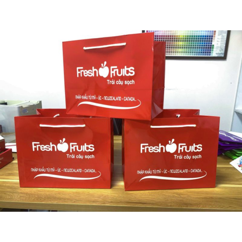Khay Túi Giấy Đựng Giỏ Trái Cây  Loại 1kg, 3kg, 5kg