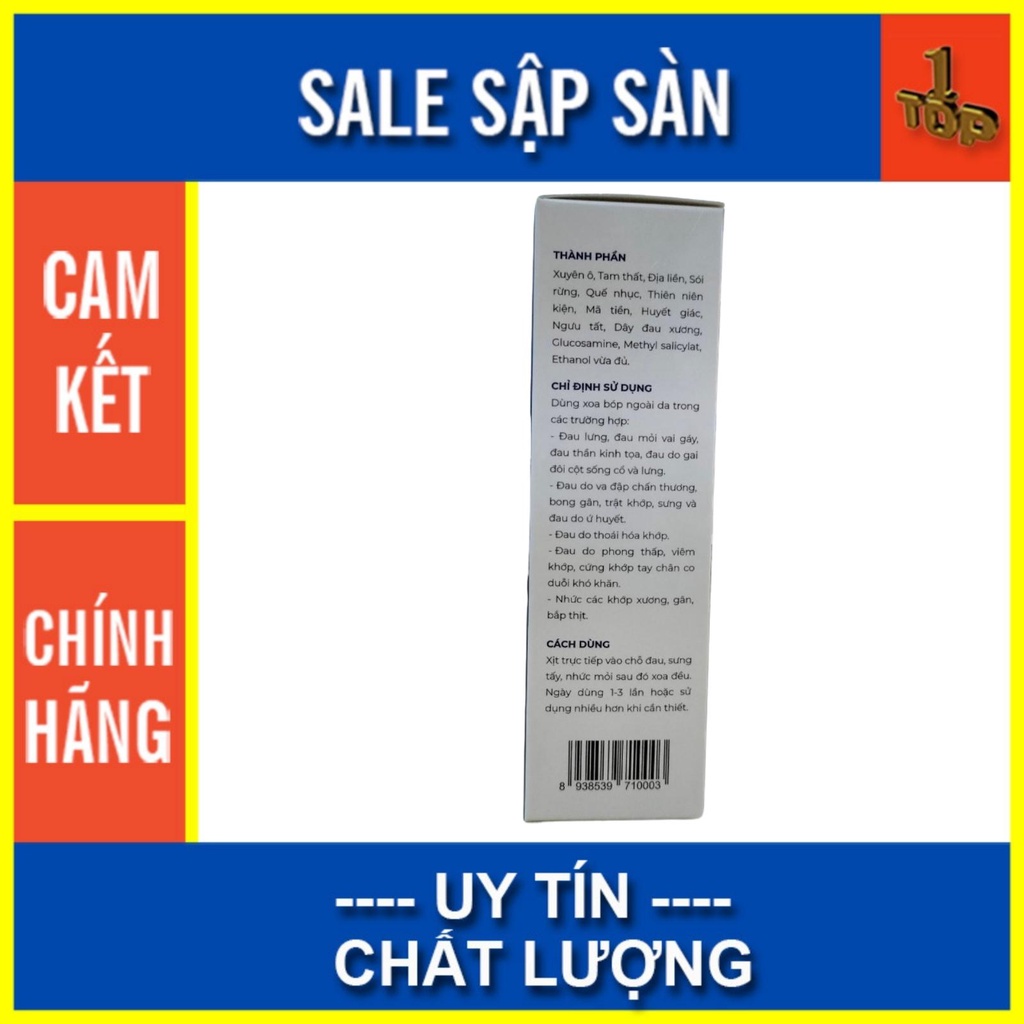 Dung Dịch Xoa Bóp Cơ Xương Khớp Ovifa - Giảm Đau Mỏi Vai Gáy - Hộp 60 mL - Top 1 Pharmacy