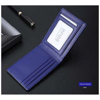 Ví Da Mini RFID Siêu Mỏng Kiểu Dáng Thời Trang Cho Nam