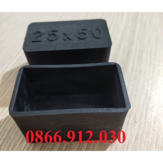 10 chiếc chụp kích thước 25x50_bịt ngoài núm chụp cao su bịt ống hộp sắt, kẽm, inox , nút chống xước