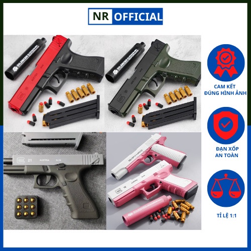 Đồ chơi Glock 18,18c,21 chất liệu ABS cao cấp tỉ lệ 1:1 giá rẻ decor, nhập vai, mô hình, trưng bày, pubg [FREESHIP]