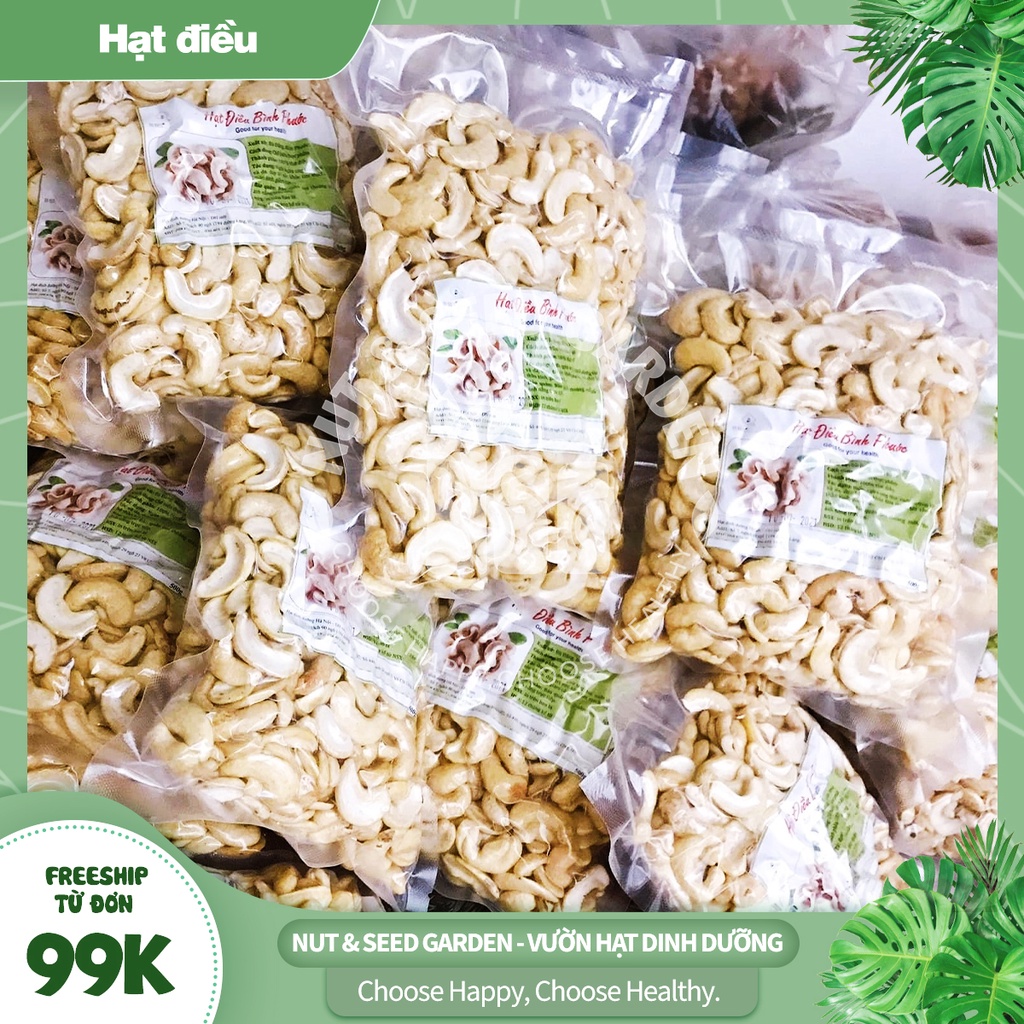 500G HẠT ĐIỀU SỮA BỂ ĐÔI BÌNH PHƯỚC (SỐNG)- CÓ HÚT CHÂN KHÔNG