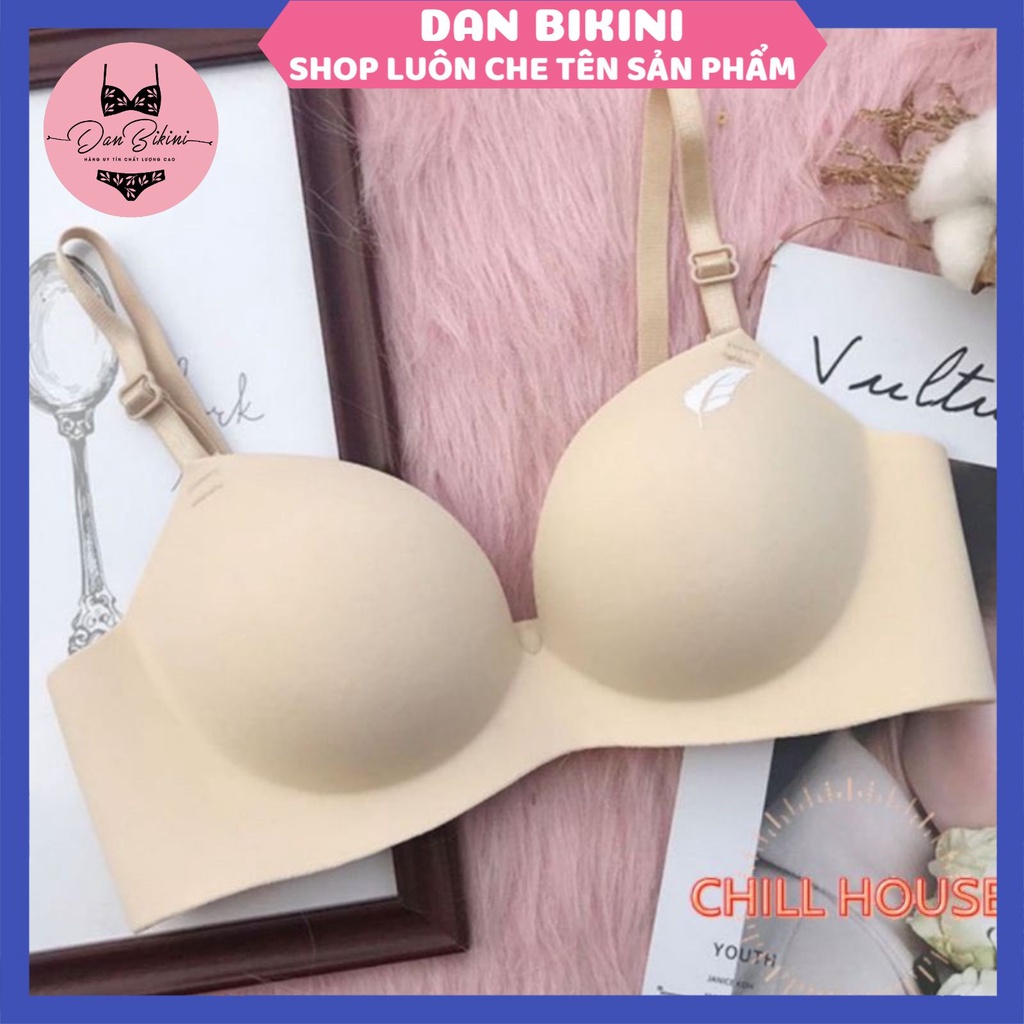 Áo lót nữ - Áo ngực nữ su Lông Vũ không gọng nâng ngực đệm dày bàn tay nâng ngực chống xệ CHILLHOUSE mã AL47