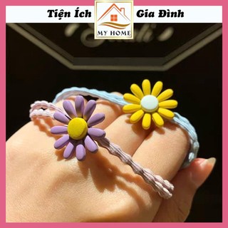 Dây thun cột tóc hoa cúc Hàn Quốc, đồ buộc tóc thời trang