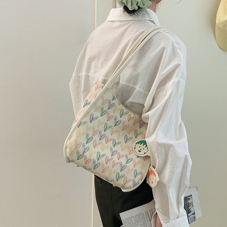 Túi Đeo Vai Sức Chứa Lớn Họa Tiết Hoạt Hình Cho Nữ
