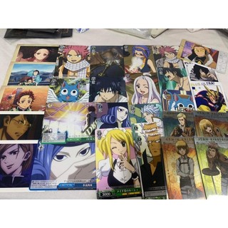 Card game fairy tail + pola jjk + card aot + card kny