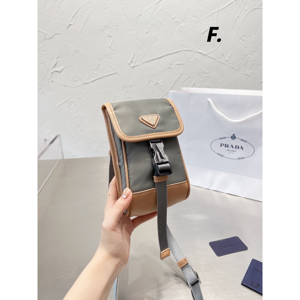 Túi Đeo Vai / Xách Tay / Xách Tay / Đeo Chéo mini Có Khóa Kéo Phong Cách Thể Thao Thời Trang Thường Ngày Prada Cho Nữ