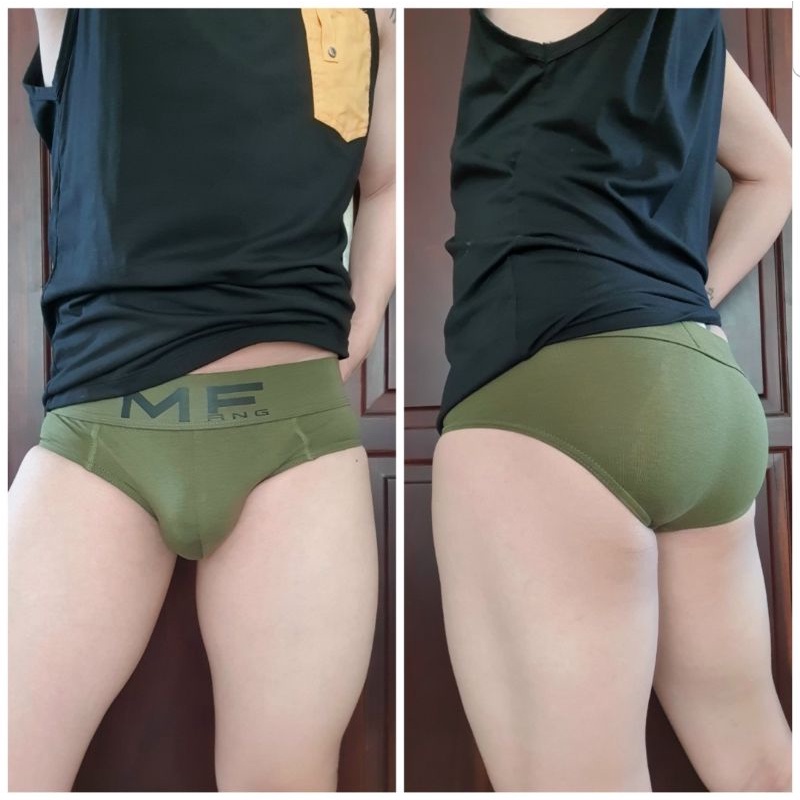 Quần lót nam sexy tam giác MFang thun cotton màu trơn - Quần sịp nam quyến rũ tôn mông form đẹp co dãn thoải mái