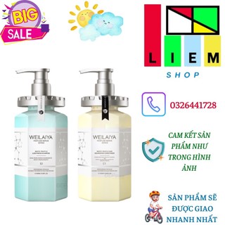 Dầu gội đầu , dầu xả tóc weilaiya phục hồi đa tầm nấm trufle 450*2 ml