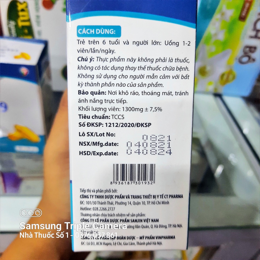 Chính hãng, hoàn tiền 200% samjin dầu cá omega 369 - vitamin bổ mắt đẹp da - ảnh sản phẩm 3