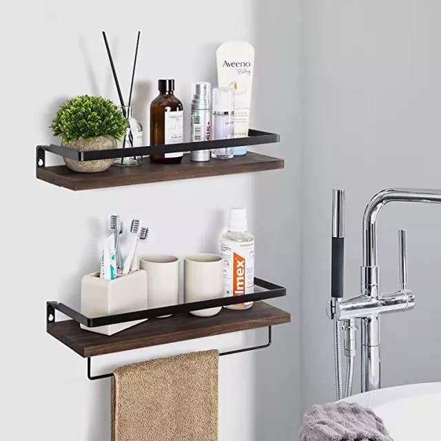 Kệ Sắt Đáy Gỗ ,Kệ Trang Trí Nhà Cửa ,Decor Phòng, Nhà hàng, Khách Sạn, Quán Xá Giá Để Đồ Treo Tường  Đa Năng