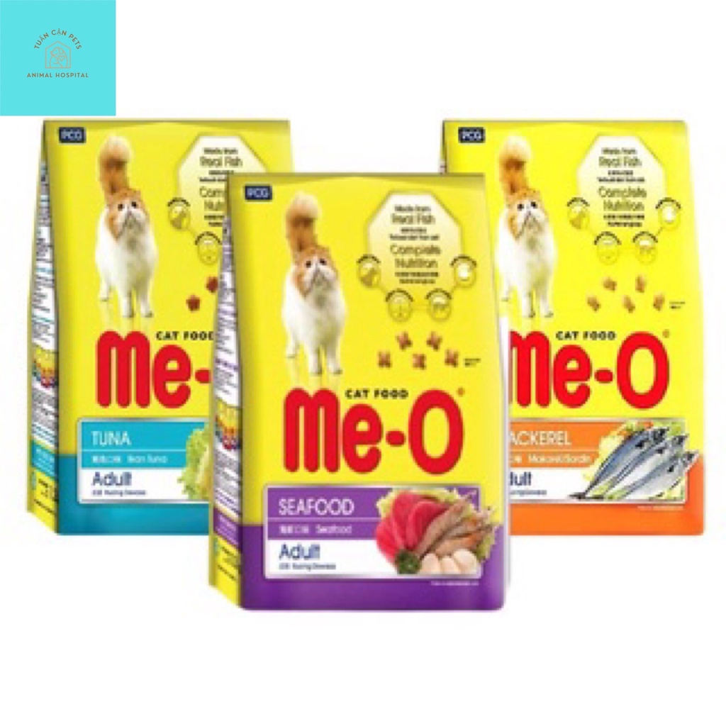 {Chính Hãng} Cám mèo Me-0(1,2Kg) có 3 vị Hải Sản, Cá Thu, Cá ngừ cho mèo cưng của bạn