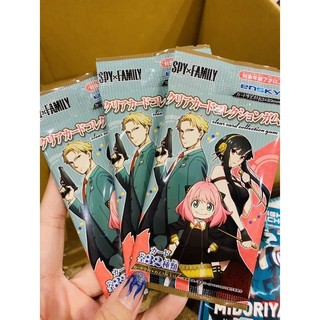 SPYxFAMILY thẻ bo góc card random clear card